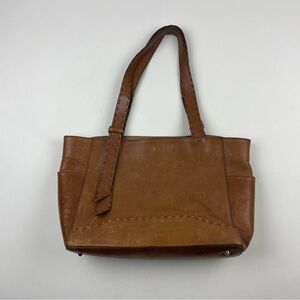 Divina Firenze Leather Brown Tote Bag